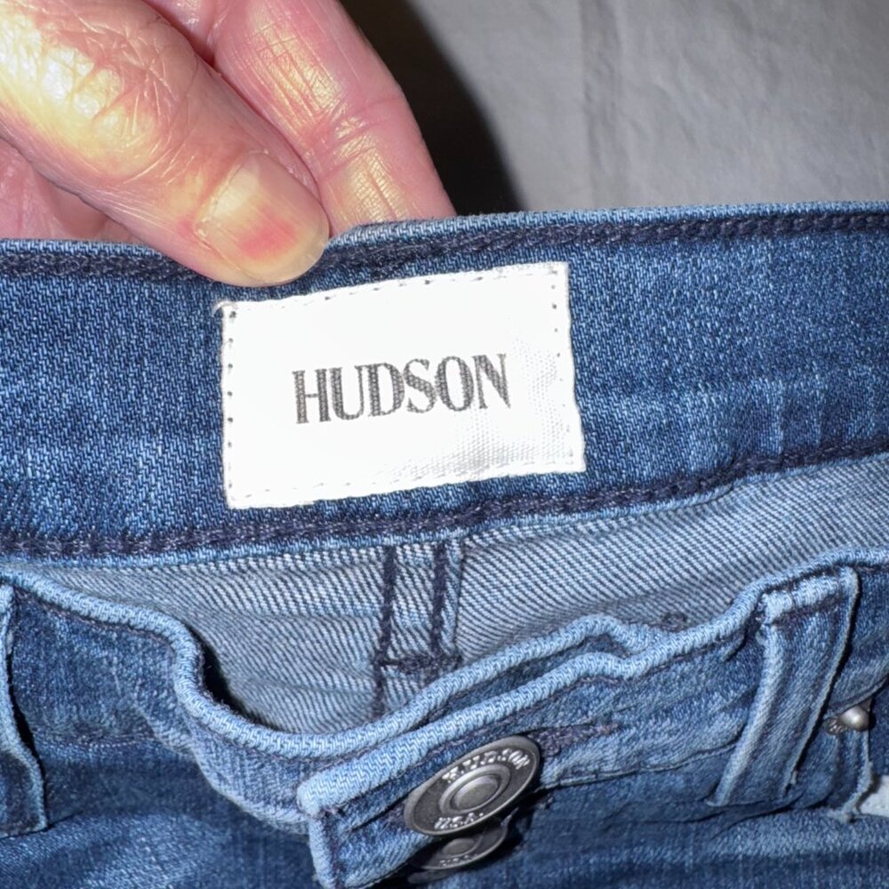 Hudson Jodi High Rise Flare Jeans – Size 28 Long – Button Front – 32” Inseam - Picture 12 of 12
